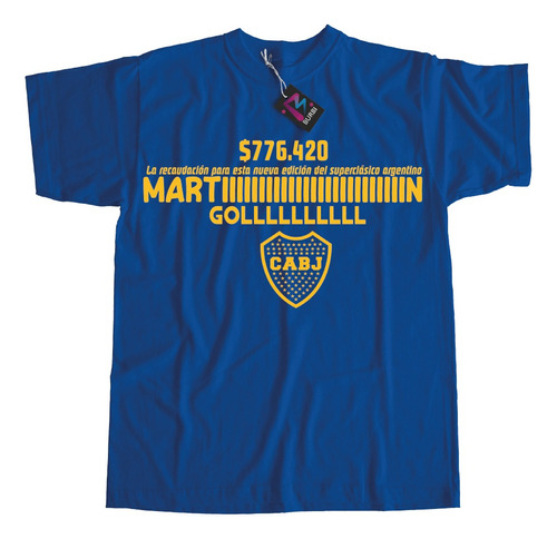 Remera Boca Martín Palermo Recaudación Superclásico Marteeen