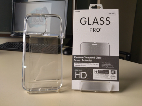 Imagen 3 de 8 de Forro iPhone 14 Pro Max Reforzado+vidrio Glass Pro