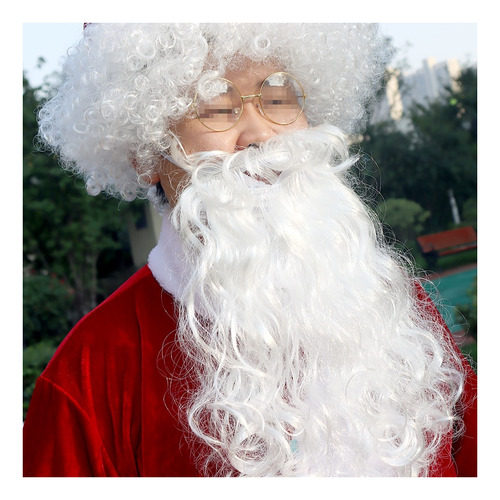 10 Unids/lotes De Disfraz De Santa Claus Para Cosplay, Barba