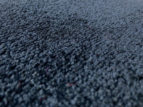 Alfombra Carpeta Lisa Negro Pelo Cortado 100x150cm Kreatex