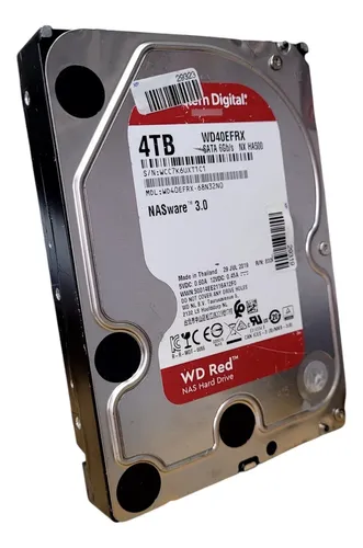 Hd Wd Red Nas Wd40efrx 4tb 3,5 Sata (Recondicionado) | MercadoLivre