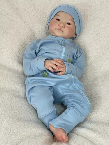 Boneca Bebê Reborn Menino Pode Dar Banho Com Piu Piu