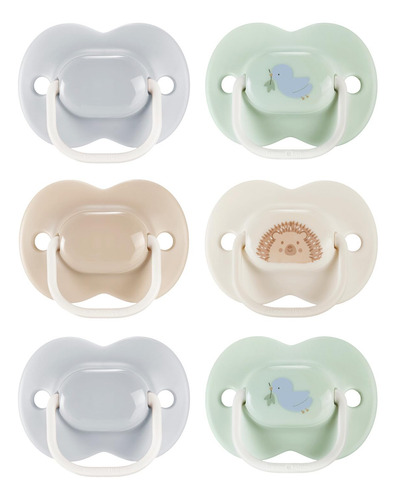 Chupete, 0-6 Meses, Bolsa Simétrica, Libre De Bpa,