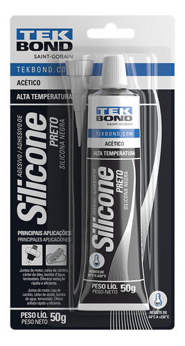 Cola Silicone Automotiva Alta Temperatura P/ Automotivo 50g