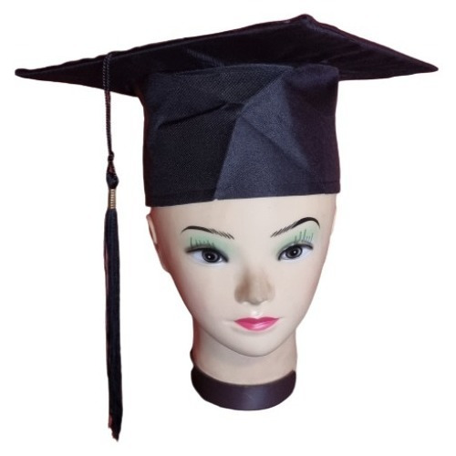 Birrete De Graduación Ajustable En Tela. Gorro De Egresado.