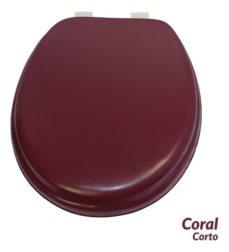 Asiento Acojinado P/ W.c Corto , Color Coral