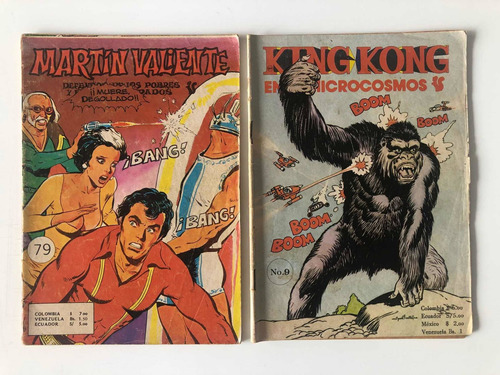  2 Comics Martin Valiente - King Kong En El Microcosmos