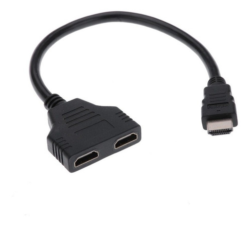 Imagen 7 de 8 de Cable Adaptador Hdmi A 2 Hembra Splitter X 2 Monitores 1080p