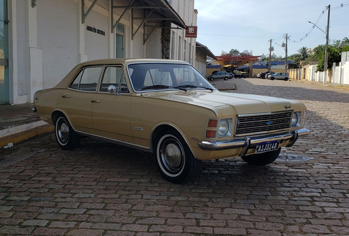Chevrolet Opala De Luxo 4100 1977 Placa Preta Ar