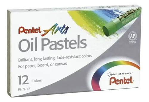 Lapices Pastel Al Oleo Pentel 12 Colores