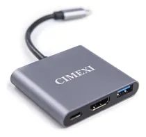 Comprar Adaptador Multipuerto Usb C 3 En 1 Cimexi Usbc Hdmi 4k Usb 3.0