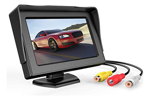 Monitor De Cámara Trasera B-qtech Con Pantalla Tft Lcd A Col