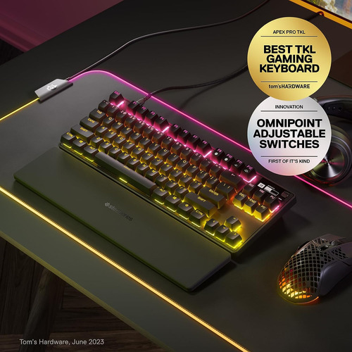 Teclado Gamer Steelseries Apex Pro Tkl, Switch Omnipoint 2.0