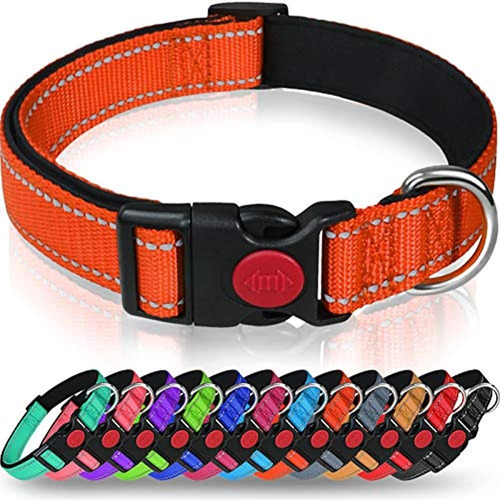 Collar Reflectante Para Perros Taglory Con Hebilla De Bloque