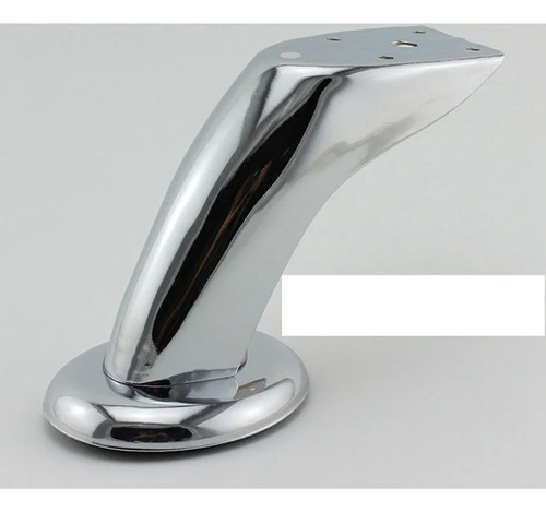 12 Piezas De Patas Curvas Cromadas C/tornillas/mueble, Cama