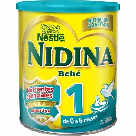 Leche Nidina Numero 1 En Polvo X 800 Grs