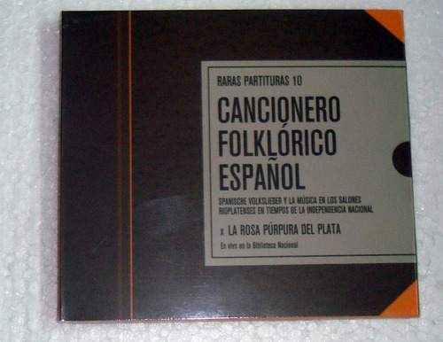 Raras Partituras Cancionero Folklorico Español Cd Rosa Kktus