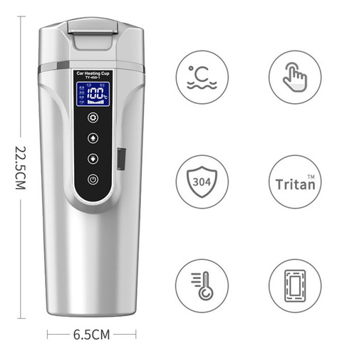 Hervidor De Agua Para Coche Eléctrico, Taza Calefactora,