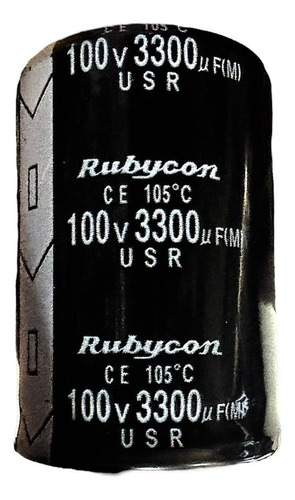 Condensador Filtro Electrolítico Rubycon De 3300uf 100v
