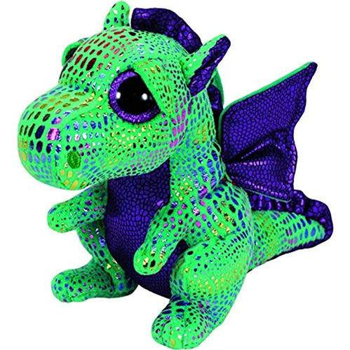 Ty Beanie Boos Cinder The Dragon Verde De Pelu