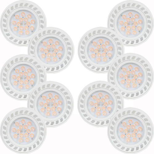Pack X 10 Lampara Foco Led Ar111 11w Etheos Luz Fria 6500k Gu10 Color De La Luz Blanco Frio