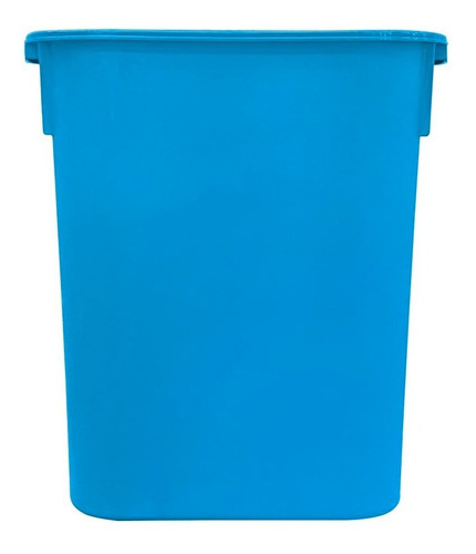 4 Pack Bote De Basura Rectangular 20 L Color Azul
