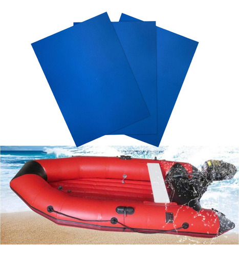 Parche De Reparación De Pvc Impermeable, Botes De Azul
