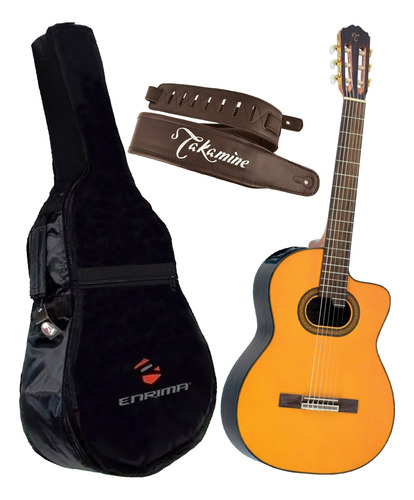 Violão Takamine Clássico Nylon Gc6 Elétrico + Bag + Correia