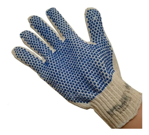 Imagen 5 de 6 de Pack 60 Guantes Moteados Trabajo Pesados Largos Resistentes