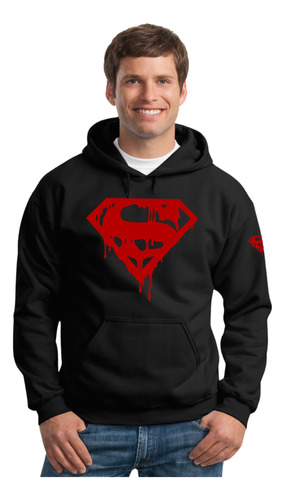 Sudadera Capucha Superman Super Héroes Logo Kriptonita 8 Msi