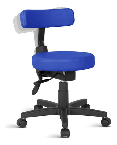 Cadeira Mocho Ergonômica Estética Menor Rce - Azul