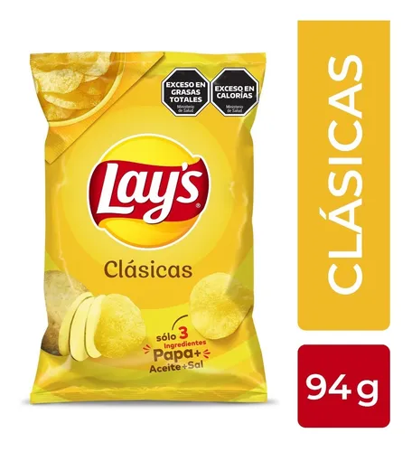 Papas Fritas Lays Clásicas X 94 Gr | Cumpleaños Picadas
