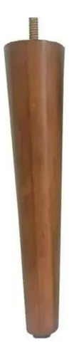 Kit 4 Pés Palito Trapezio 30cm Castanho Para Poltrona Ou Puf Cor Castanho - Palito