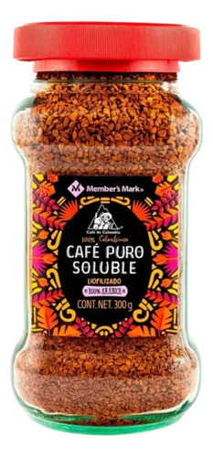 Cafe Puro Soluble Colombiano Liofilizado Members Mark 300 Gr