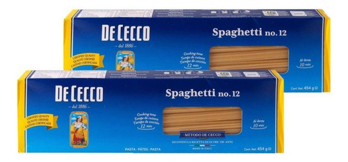 Spaghetti Duo De Cecco Pasta Pasta De 454 Gramos