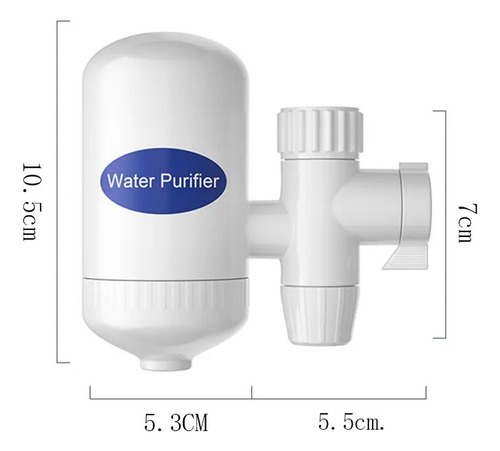 Purificador Filtro De Agua Ceramico Natural Sws Color Blanco