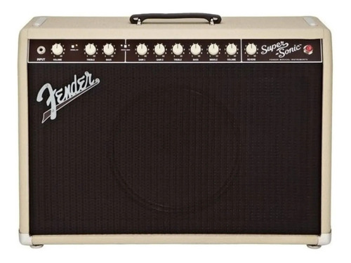 Amplificador Fender Super-Sonic Series 22 Combo Valvular para guitarra de 22W color dorado/óxido 100V - 120V