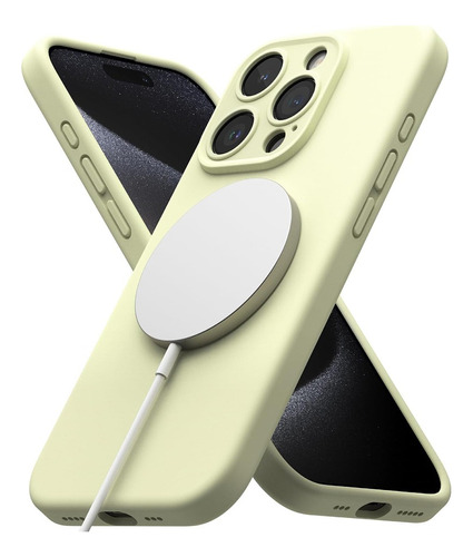 Funda Ringke Silicone Magnetic Para iPhone 15 Pro