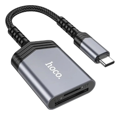 Lector De Tarjetas Sd  Y Tf Hoco Ua25 Usb-c  2tb 480mbps