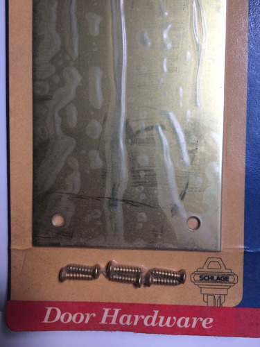 Lamina Protector Puerta Bronce Pulido Push Plate A Domicilio
