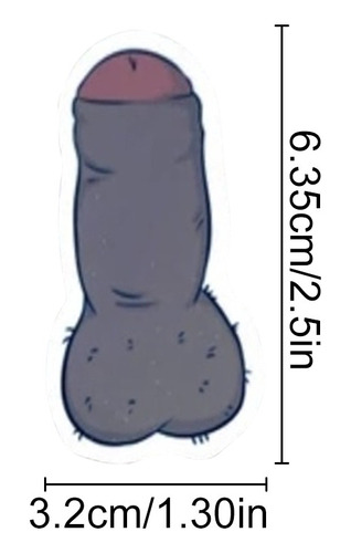 Pegatinas Para Pene P, Juego De 10 Divertidos Diseños De Peg