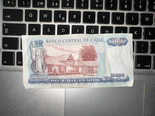 Billete 10,000 Pesos Chilenos Arturo Prat