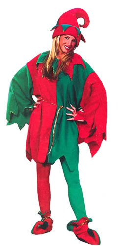 Disfraz De Elfo Navideño Para Mujer Talla: Única Halloween