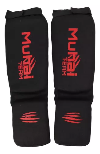 ᐉ ¡Envío Gratis! ⭐ 49.9.00€ ⭐ ESPINILLERAS/TOBILLERAS MUAY THAI BRUISER PRO  STYLE ROJO