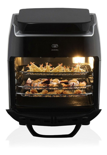 Avera Horno Airfryer Convección Multifunción Automático 10lt Color Negro