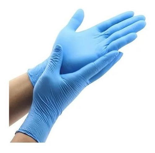 Guantes De Nitrilo Azul Caja 100 Unid. Tallas Xs S M L Xl