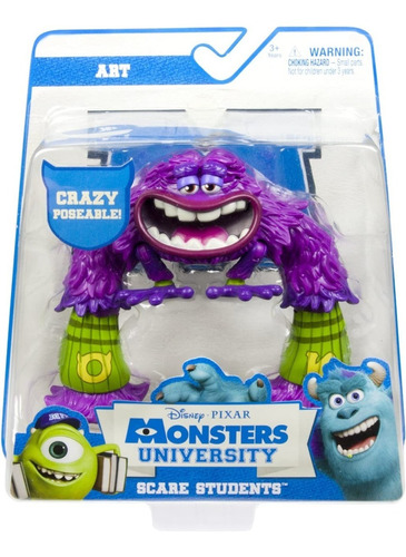 Muñeco Disney Pixar Art Monsters University Estudiante