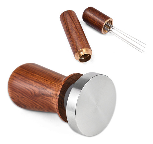 Set De Base De Madera Con Resorte Para Café Tamper Barista