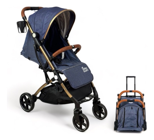 Coche Paseador Tipo Maleta Lujo De Bebe + Obsequio Gris