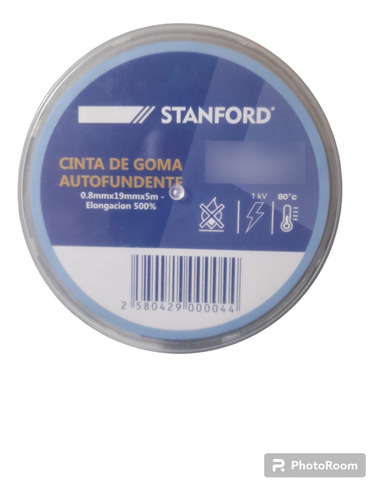 Pack 10 Huincha De Goma Autofundente 0.8mmx19mmx5mt Stanford